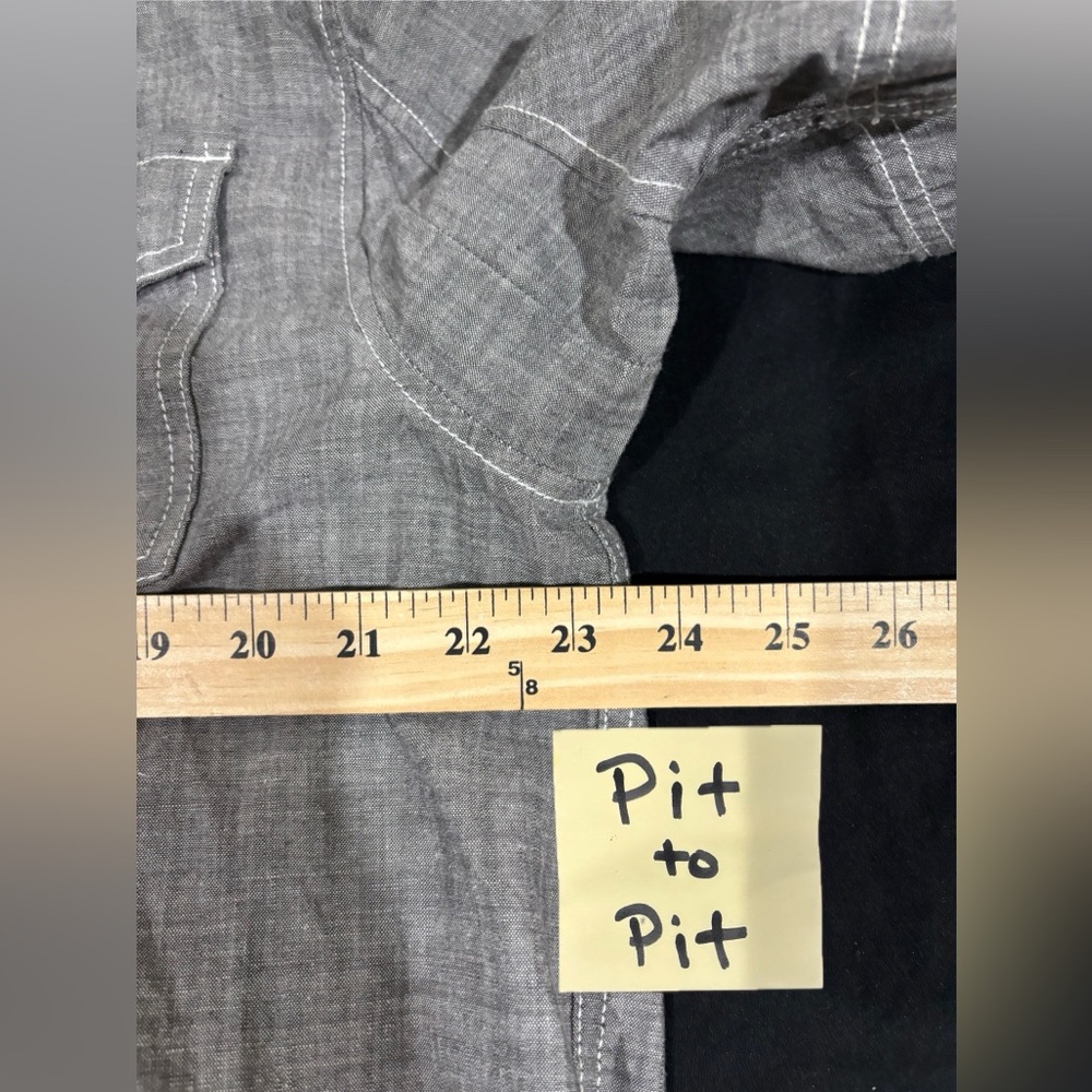 Duluth Trading Co. Men's Casual Grey Button‎ Down Shirt Size Large - Picture 11 of 11